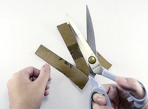 Sandpaper Scissors Sharpening