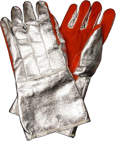 Newtex Z-Flex Aluminized Leather Radiant Heat Protection High-Temperature Gloves