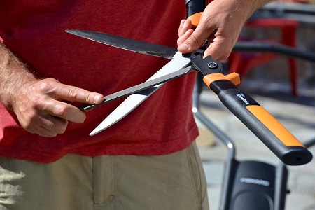 How to Sharpen Scissors with a - File