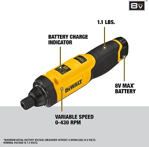 DEWALT Cordless Screwdriver 8V MAX